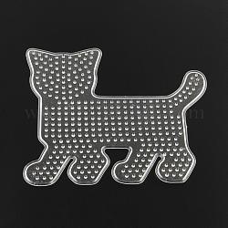 Plaques chat abc utilisés pour perles à repasser 5x5mm diy, clair, 125x145x5mm
