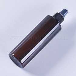 Botella de aerosol portátil de plástico para mascotas, bomba de niebla recargable, atomizador de perfume, coco marrón, 18.7x5cm, capacidad: aproximadamente 250ml