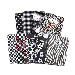 Printed Plastic Bags, Rectangle, Black, 55x45cm