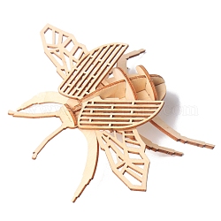 Insecto 3d rompecabezas de madera simulación animal ensamblaje, juguete modelo de diy, para niños y adultos, escarabajo, Producto terminado: 17x17x17cm