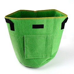 Piantare borsa in tessuto piantina di ortaggi coltivazione in vaso attrezzi da giardino, verde lime, 275x265x345mm