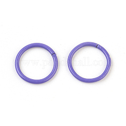 Anellini di Ferro, anelli di salto aperti, viola medio, 18 gauge, 10x1mm, diametro interno: 8mm