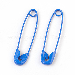 Pasadores de seguridad de hierro, azul real, 30x7x2mm, pin: 0.7 mm