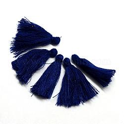Decoraciones de la borla de algodón, decoraciones colgantes, azul medianoche, 30mm
