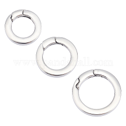 Unicraftale 3 pièces 3 styles 304 anneaux de porte à ressort en acier inoxydable, o bagues, couleur inoxydable, 18~24x3.5mm, 7 jauge, diamètre intérieur: 11~17 mm, 1pc / style