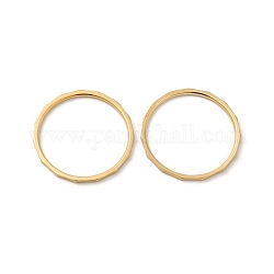 Placcatura ionica (ip) 304 anelli per le dita in acciaio inossidabile, oro, misura degli stati uniti 9 (18.9mm)