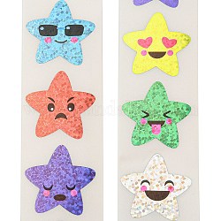 Маленькие наклейки со звездами в качестве награды для детей, разноцветные, 24.7x25x0.2 мм, 500шт / рулон