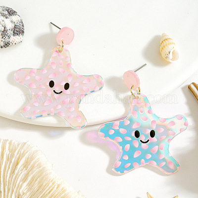 Boucles d'oreilles en acrylique&nbsp;FS-WG592B9-06-1