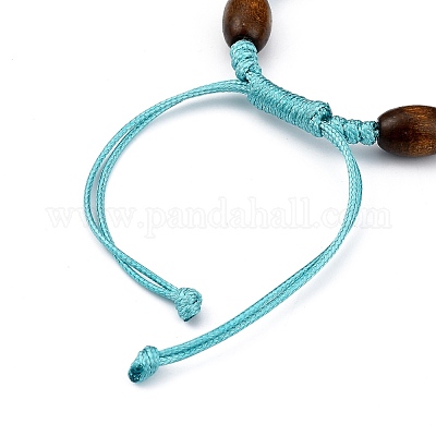 Braccialetti di perline intrecciati per bambini con cordoncino coreano  cerato regolabile all'ingrosso 