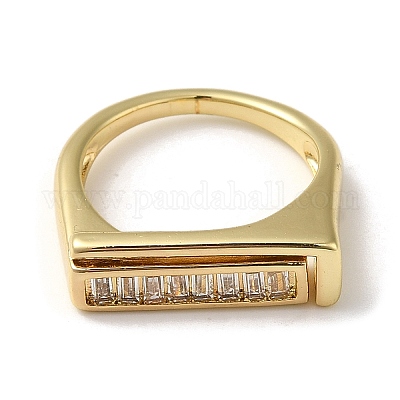 Bagues en laiton plaqué or véritable 18k&nbsp;RJEW-M162-05G-02-1