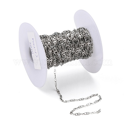 Coiris Catena In Acciaio Inox Per Gioielli Fai Da Te – Rotolo Da 10 Metri – Larghezza 3 Mm – Senza Nichel – Ideale Per Collane E Bracciali - 3