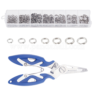 Wholesale SUPERFINDINGS 382PCS 7 Sizes Stainless Steel Double Snap Rings  Fishing Split Rings for Saltwater Freshwater Fishing for Saltwater  Freshwater Fishing with ABS Fishing Plier 