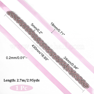 Shop NBEADS 2.95 Yards Rhinestone Bridal Belt for Jewelry Making -  PandaHall Selected