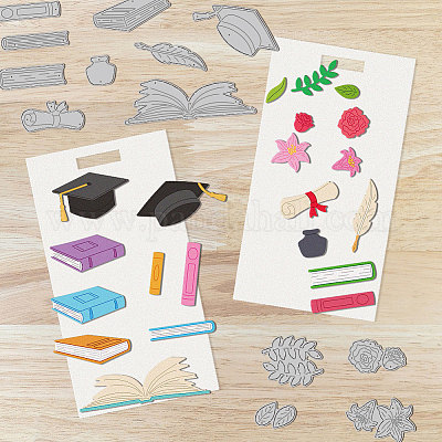 Graduierung Thema Kohlenstoffstahl Stanzformen Schablonen&nbsp;DIY-WH0309-1761-1