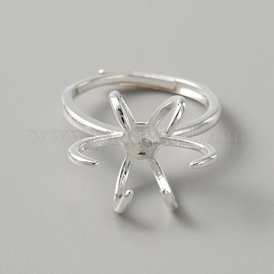 Verstellbare Messingfingerring-Komponenten&nbsp;KK-WH0044-85-1