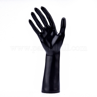 BLACK POLYSTRENE HAND DISPLAY FOR RINGS AND BRACELETS 