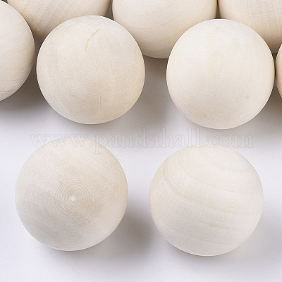 Smooth Durable Wood Balls for Crafts and DIY Projects Natural Unfinished Wooden Balls KEILEOHO 20 Pack 2 Inches Wooden Round Ball