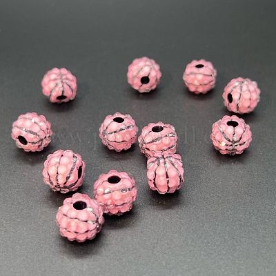 Opake Legierung Perlen&nbsp;SACR-WH0008-028A-1