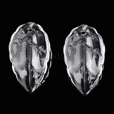 Perles de pétales de verre transparent&nbsp;GLAA-N001-20-1