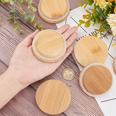 Bamboo Jar Lids (3 sizes, including OUI jar lids)