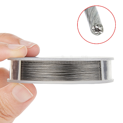 Wholesale BENECREAT 100m 0.3mm 7-Strand Tiger Tail Beading Wire 201 Stainless  Steel Nylon Coated Craft Jewelry Beading Wire for Crafts Jewelry Making 