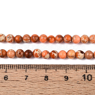 Perline Di Pietra Preziosa Diaspro Fossile Di Corallo Naturale - Foto 3