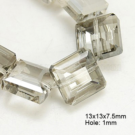 Electroplate Glass Beads EGLA-H002-E-03-1