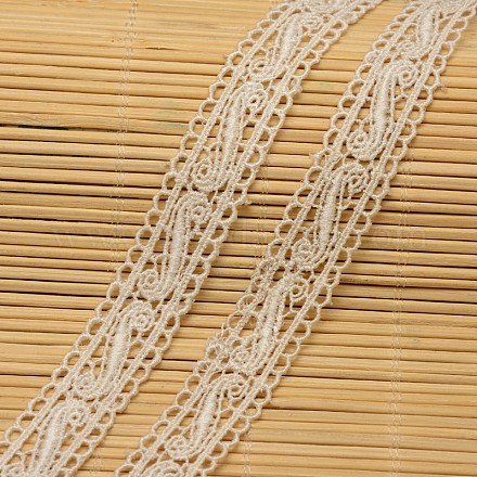 Lace Trim Nylon Ribbon for Jewelry Making ORIB-F001-23-1