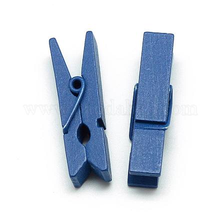 Dyed Wooden Craft Pegs Clips WOOD-R249-013B-1