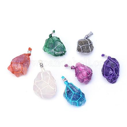 Natural & Synthetic Mixed Stone Pendants G-T054-12-1