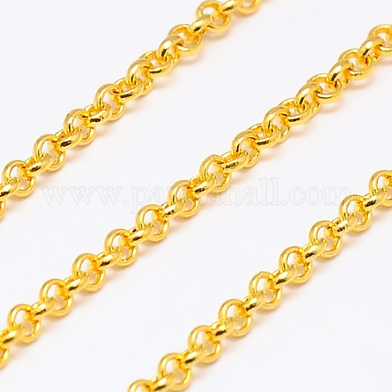 Electroplate Brass Rolo Chains CHC-L019-59G-1