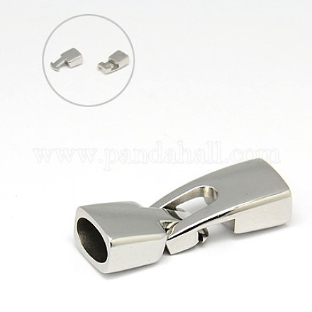304 Stainless Steel Snap Lock Clasps X-STAS-I011-18-1