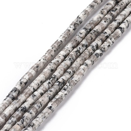 Synthétiques sésame jaspe perles brins G-P468-21-1