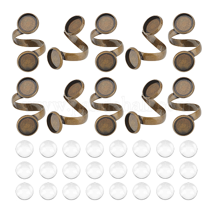 Unicraftale diy наборы для изготовления колец с пустым куполом DIY-UN0004-74-1