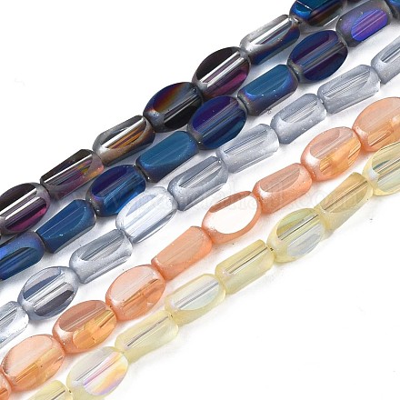 Electroplate Glass Beads Strands EGLA-S201-12-1