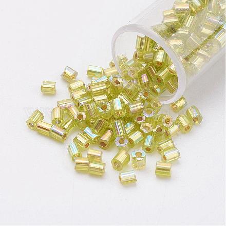Perlas de vidrio de taladro redondo de dos-agujeros 11/0 SEED-G006-2mm-648-1