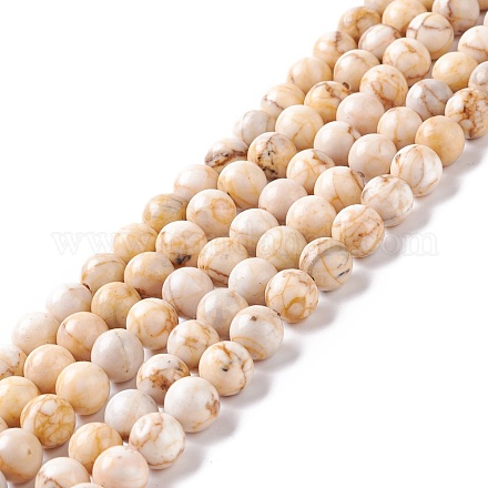 Natur hubei türkisfarbenen Perlen Stränge G-K317-A08-01-1