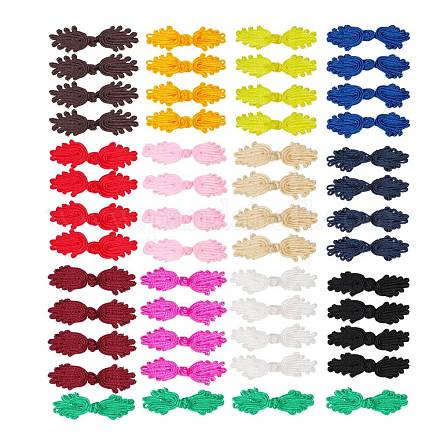 52 ensembles 13 couleurs ensembles de boutons de noeuds de grenouilles chinoises faits à la main sgBUTT-SZ0001-05-1