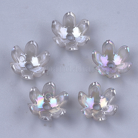 Transparentes bouchons acrylique de perles TACR-T007-07F-1