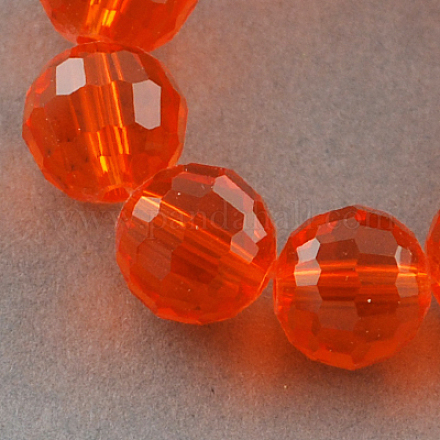 Chapelets de perles en verre transparent GLAA-R095-8mm-21-1