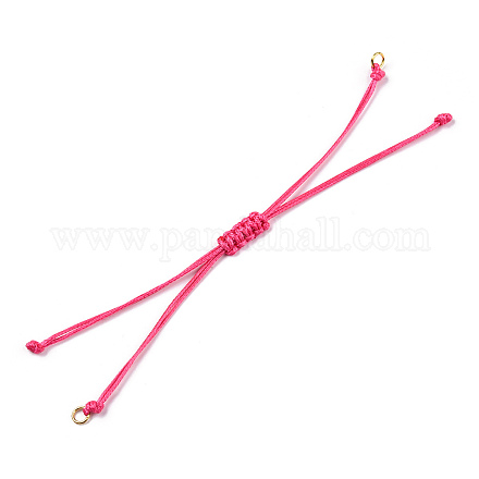 Bracelets coréens tressés en corde de polyester ciré MAK-T010-05G-1