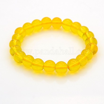 Glass Round Beads Stretch Bracelets BJEW-F071-04-1