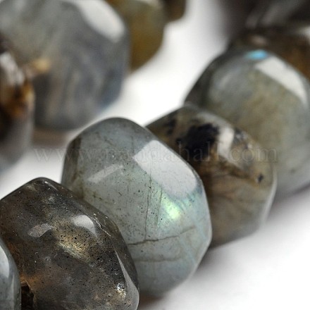 Facetados rondelle labradorita natural piedras preciosas cuentas G-J332-C03-1