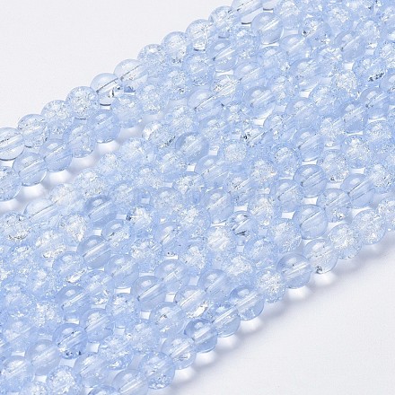 Crackle Glass Beads Strands GLAA-F098-02B-26-1