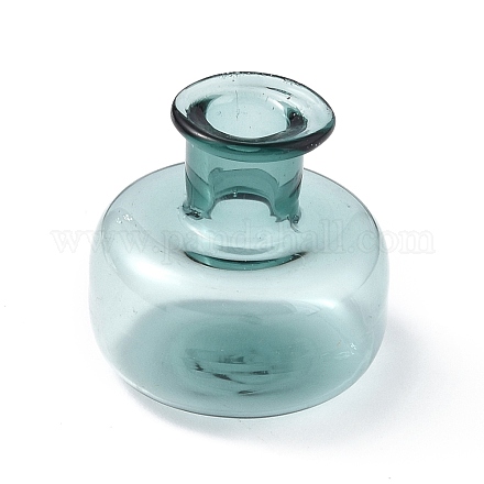 Adornos de jarrón de flores secas de vidrio en miniatura GLAA-A006-01G-1