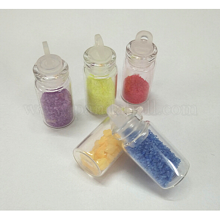 Mobile Phone Glass Bottle Pendants DBF011-1