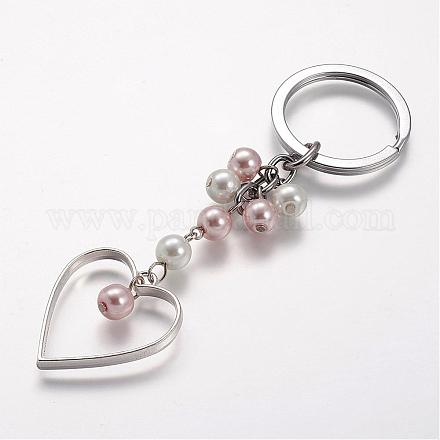 Porte-clés en perles de verre KEYC-JKC00110-03-1