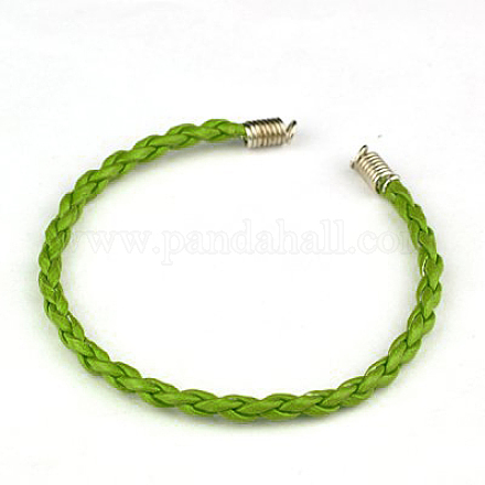 Braided PU Leather Cord Bracelet Making AJEW-JB00020-11-1
