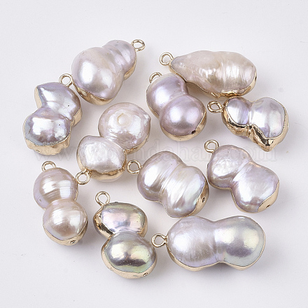 Colgantes naturales de perlas cultivadas de agua dulce BSHE-N008-01A-1