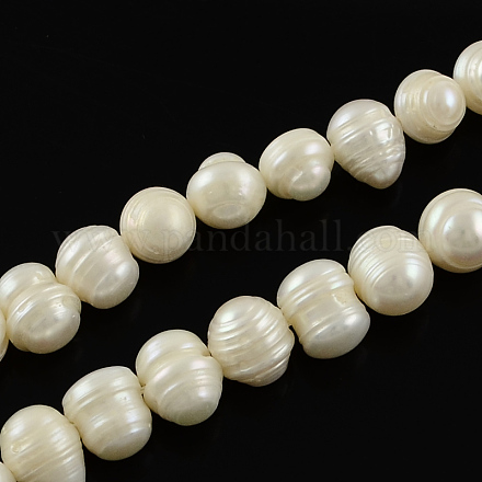 Natural Cultured Freshwater Pearl Beads Strands A02S7015-1